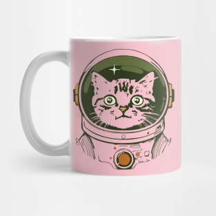 cat in space kitten funny Mug